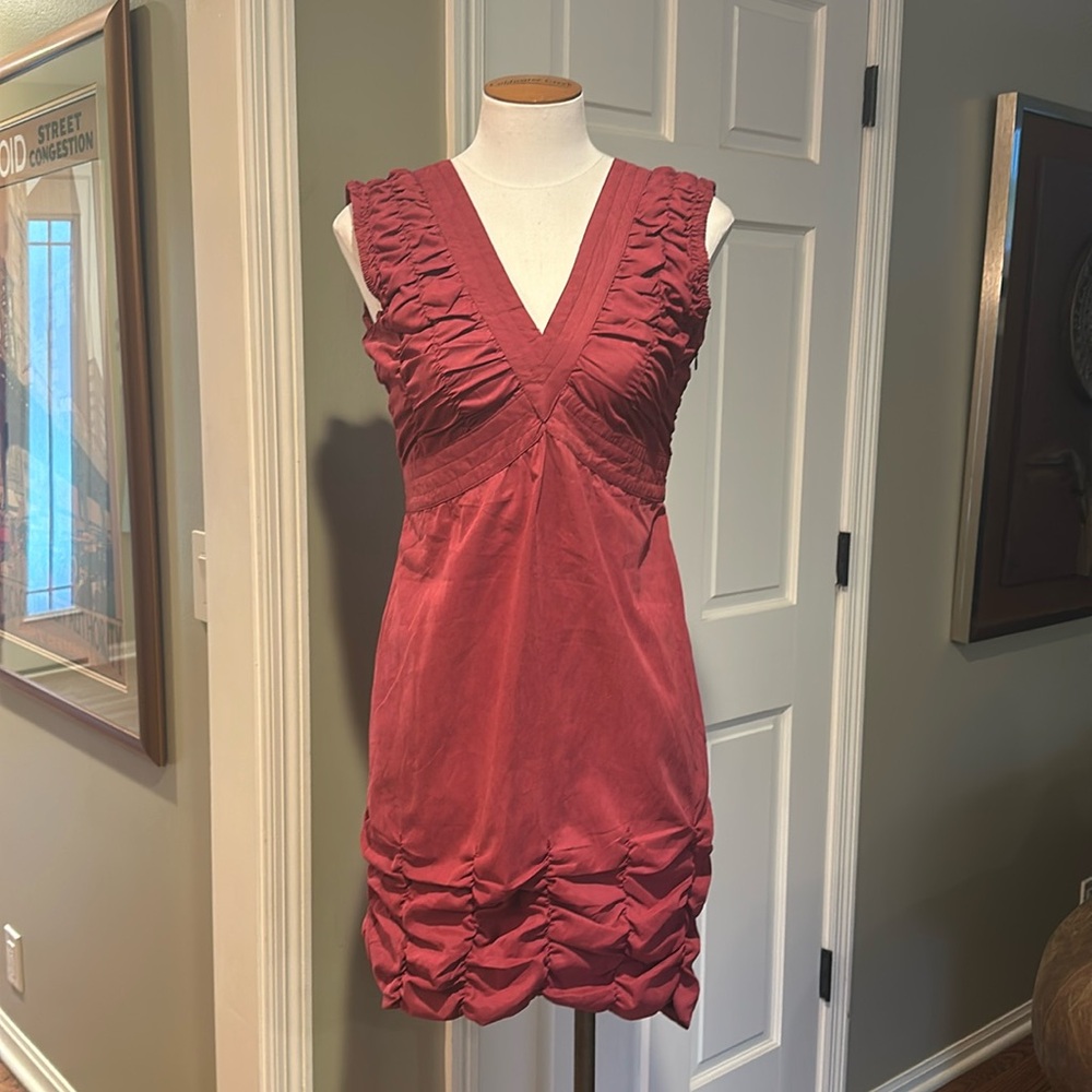 NWT I.C.U. Collection Dress Sz Small SOFT Tank Berry Pink/rouge color